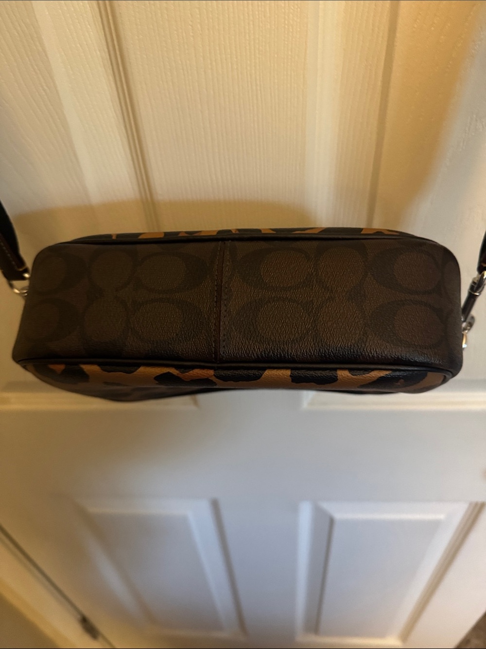 COACH Leopard Print Crossbody Bag in Brown and Black - Picture 4 of 7